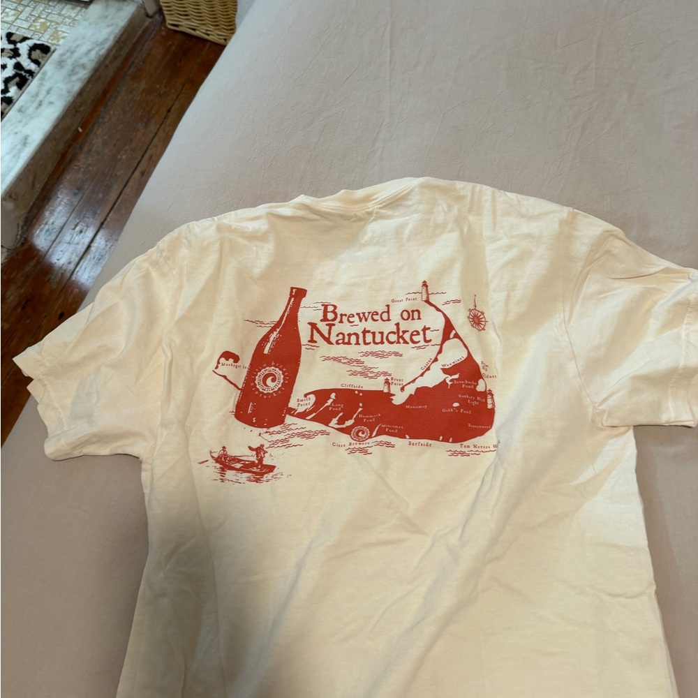 Cisco Cream and Red Graphic Tee